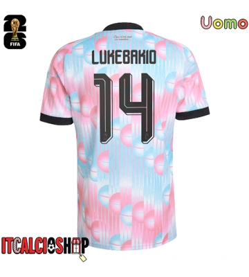 Belgio Dodi Lukebakio #14 Seconda Maglia Mondiali 2026 Manica Corta